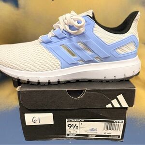 Adidas Ultimashow White and Light Blue Sneakers